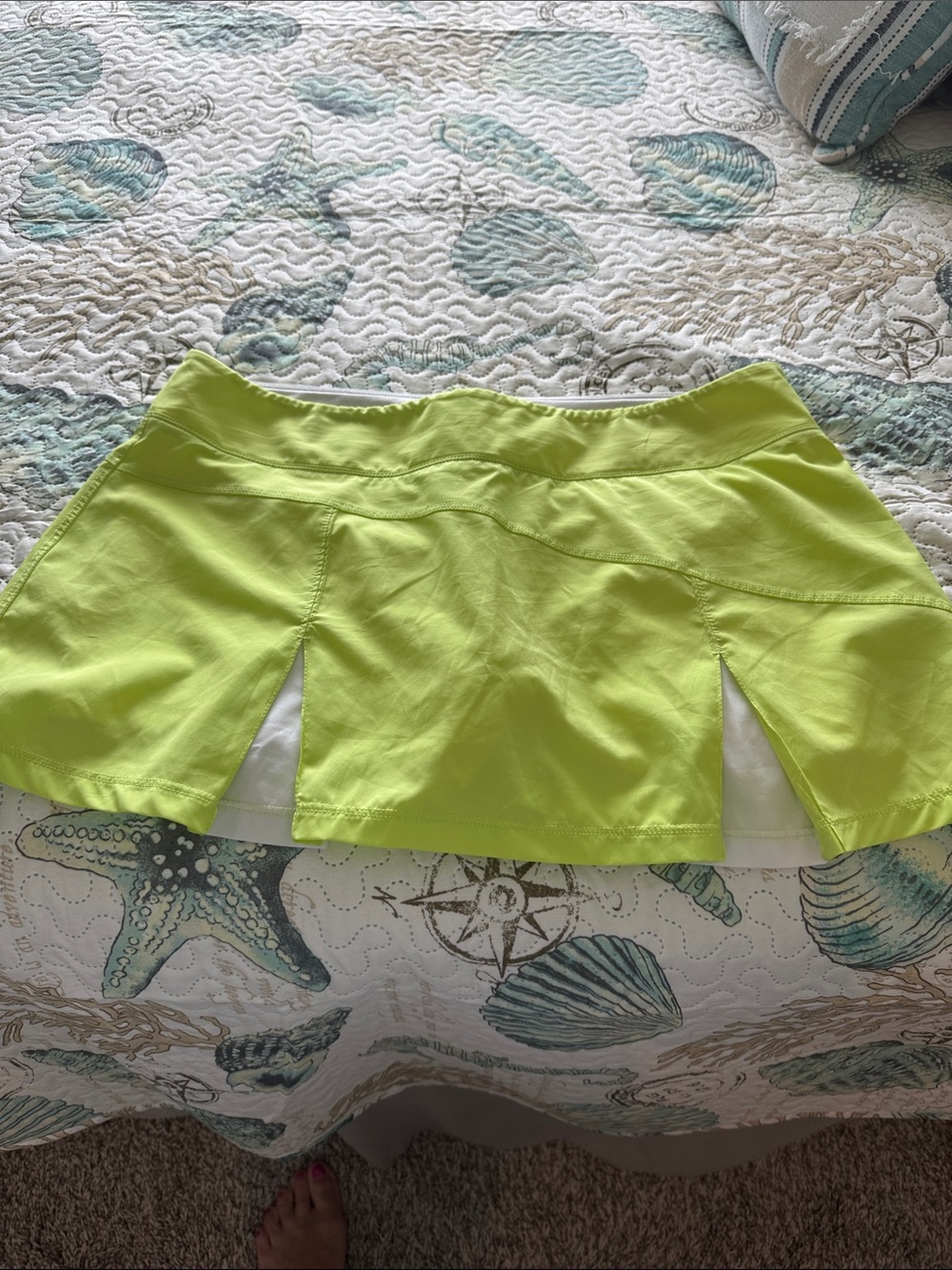 bolle Lime Green Athletic Skort